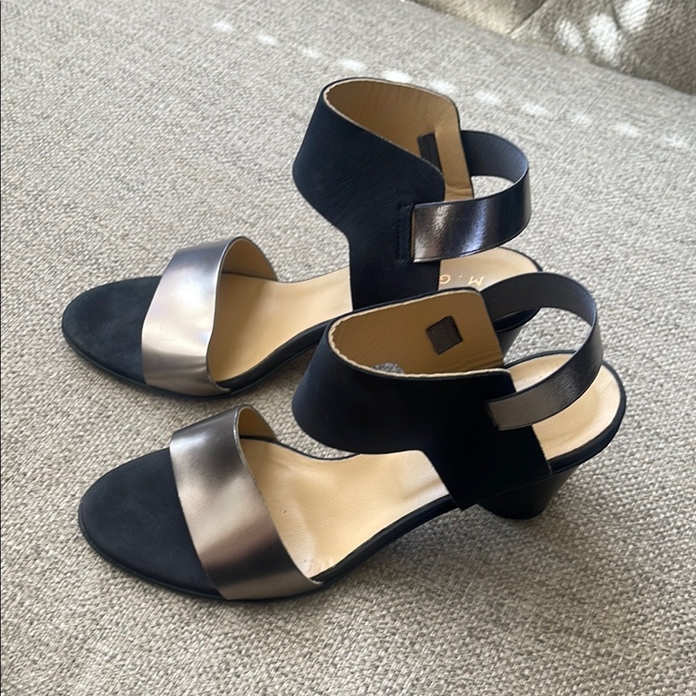M. Gemi  Black and Silver Women's Sandals